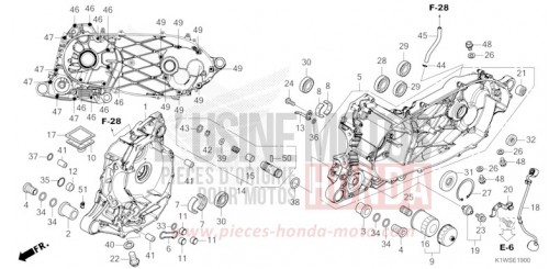 CARTER MOTEUR SH350AT de 2026